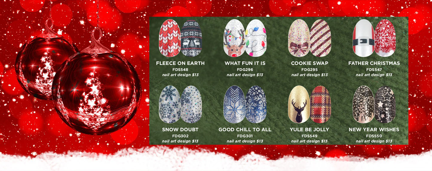 Color Street Christmas Holiday 2019 Pretty Chic Nails & Charms